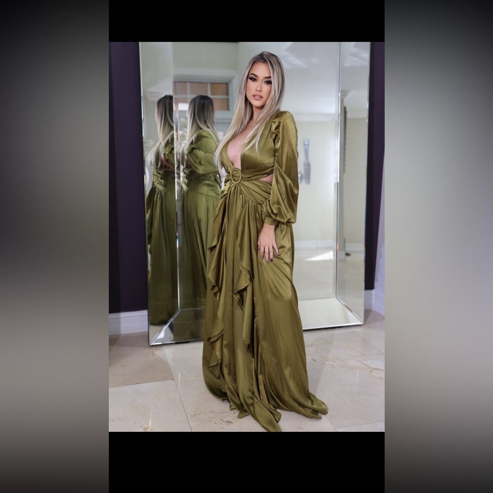 GAROTA Olive Green Maxi Dress